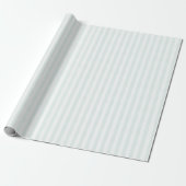 Shabby Soft Light Powder Blue Stripe Gift Cadeaupapier (Uitgerold)