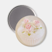 Shabby  Stijl Cupcake Magnet Magneet (Voorkant / Achterkant)