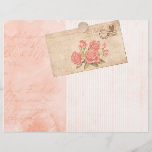 Shabby Stripes & Collage Papier à papier à papier