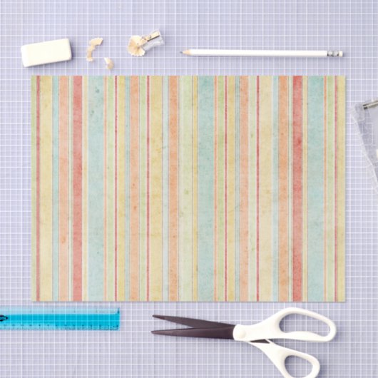 Shabby Stripes Pattern Tissuepapier (Craft)
