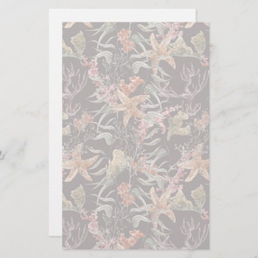 Shabby Zee Life Pattern Briefpapier (Voorkant / Achterkant)