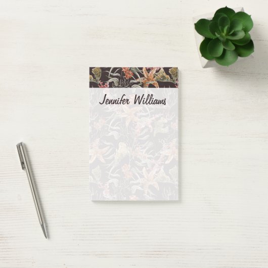Shabby Zee Life Pattern | Jouw namen toevoegen Post-it® Notes (Kantoor)