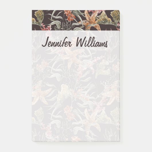 Shabby Zee Life Pattern | Jouw namen toevoegen Post-it® Notes (Voorkant)