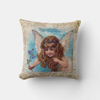 Shabbychic  art flower fee kussen