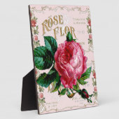 SHABBYCHIC Engelse Roos vintage roze Fotoplaat (Zijkant)