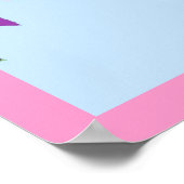 Shabbychic retro trailer, camper, caravan bunting poster (Hoek)