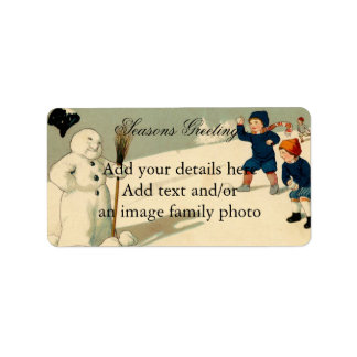 SHABBYCHIC vintage kerst decoratie Etiket