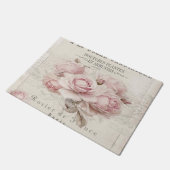 shabbykic, rustic, , floreel, collage, land; deurmat (Schuin)