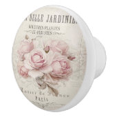 shabbykic, rustic, , floreel, collage, land; keramische knop (Rechts)