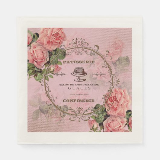 ShabbyVintageRoses2 - serviettes en papier (Devant)