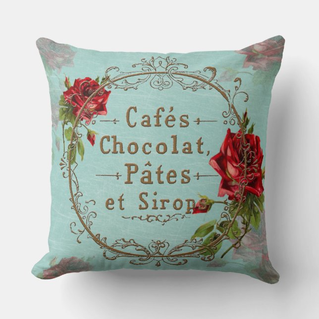 ShabbyVintageRoses - Pillow Kussen (Voorkant)