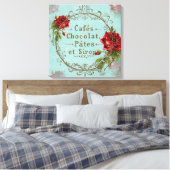 ShabbyVintageRoses - Toile enveloppée (Insitu(Chambre))