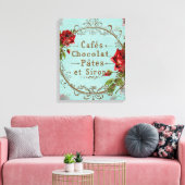 ShabbyVintageRoses - Toile enveloppée (Insitu(Salon))