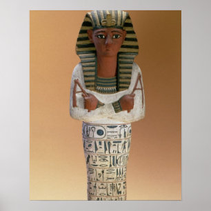 Shabti afbeelding van Ramesses IV, Nieuw Koninkrij Poster
