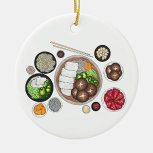 Shabu-Shabu Japan Japanse keuken Hotpot Keramisch Ornament