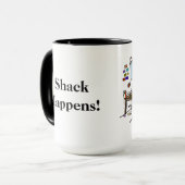 Shack se produit tasse drôle de radio-amateur (Devant gauche)