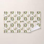 Shack tropical et paumes (Serviette à main)