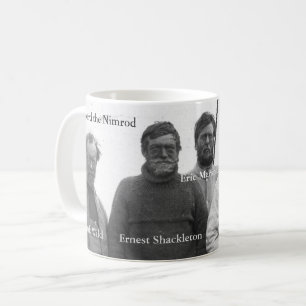 Shackleton en Crew in Antarctisch Nimrod afbeeldin Koffiemok