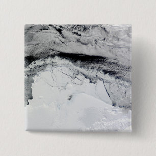 Shackleton Ice Shelf, Antarctica Vierkante Button 5,1 Cm