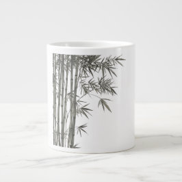 Shade-Grown Bamboo Cane Japandi Texture Extra Grote Beker