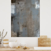 'Shade' neutraal Abstract kunstPoster Poster (Keuken)