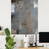 'Shade' neutraal Abstract kunstPoster Poster (Thuiskantoor)