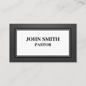 SHADED Church Pastor Zwart-wit Visitekaartje (Voorkant)