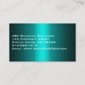 Shades d'Aqua Cartes de visite professionnels (Dos)