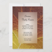 Shades d'automne Famille Réunion Invitation (Devant)