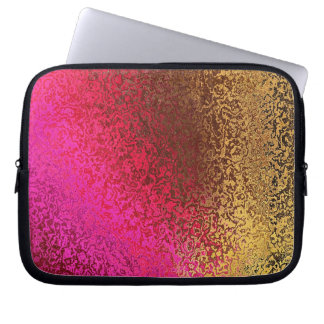 Shades in Paarse en gouden laptophoes Laptop Sleeve
