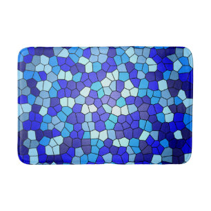 Shades of Blue Glas in lood van Shirley Taylor Badmat