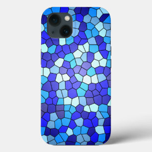 Shades of Blue Glas in lood van Shirley Taylor iPhone 13 Hoesje