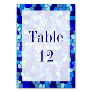Shades of Blue Glas in lood van Shirley Taylor Kaart