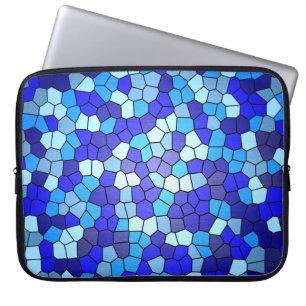 Shades of Blue Glas in lood van Shirley Taylor Laptop Sleeve