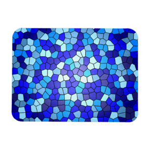 Shades of Blue Glas in lood van Shirley Taylor Magneet