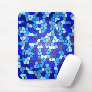 Shades of Blue Glas in lood van Shirley Taylor Muismat