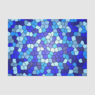 Shades of Blue Glas in lood van Shirley Taylor Tissuepapier
