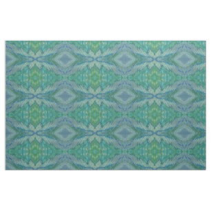 Shades of Blue Green Sage Coastal Fabric "Haiti" Stof
