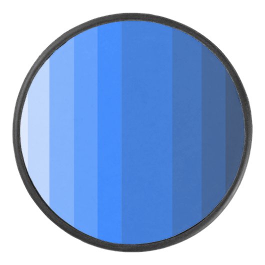 Shades of Blue Hockey Puck (Voorkant)