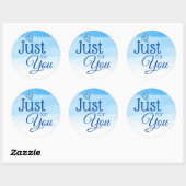 Shades of Blue Just for You Cadeau Stickers (Vel)