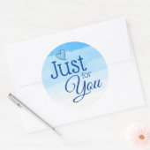 Shades of Blue Just for You Cadeau Stickers (Envelop)
