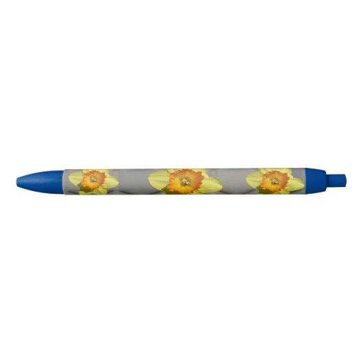 Shades of Blue Pattern Daffodils Pen (Voorkant)