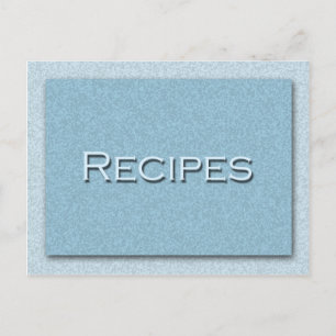 Shades of Blue Recipe Card Briefkaart