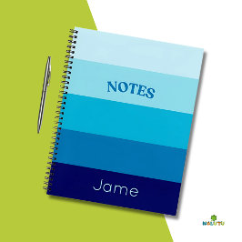 Shades of Blue Spiral Journal Notitieboek