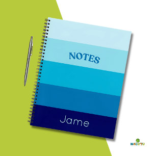 Shades of Blue Spiral Journal Notitieboek
