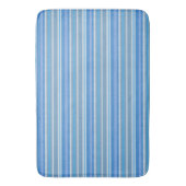 Shades of Blue Striped Badmat (Voorkant Verticaal)