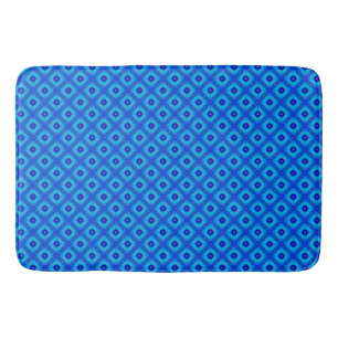 Shades of Blue Tegel Bath Mat