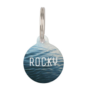 Shades of Blue Water Abstract Natuur Fotografie Huisdierpenning