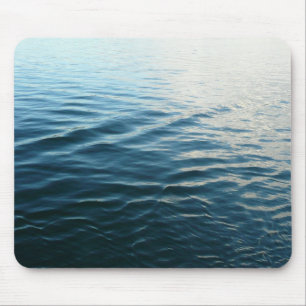Shades of Blue Water Abstract Natuur Fotografie Muismat