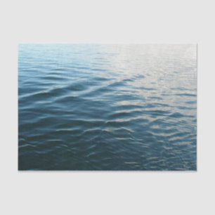 Shades of Blue Water Abstract Natuur Fotografie Tissuepapier